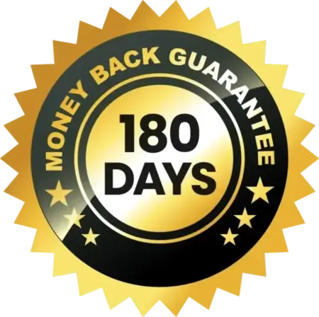Joint Genesis 180 day money back guarantee badge