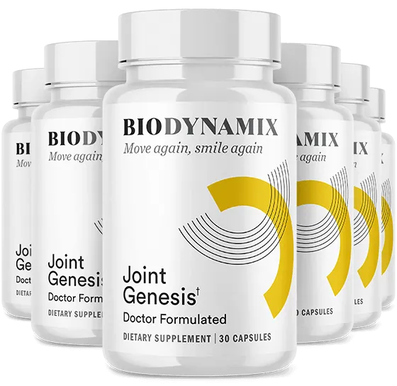 Joint Genesis six bottle bundle, 180 day supply with free bonuses